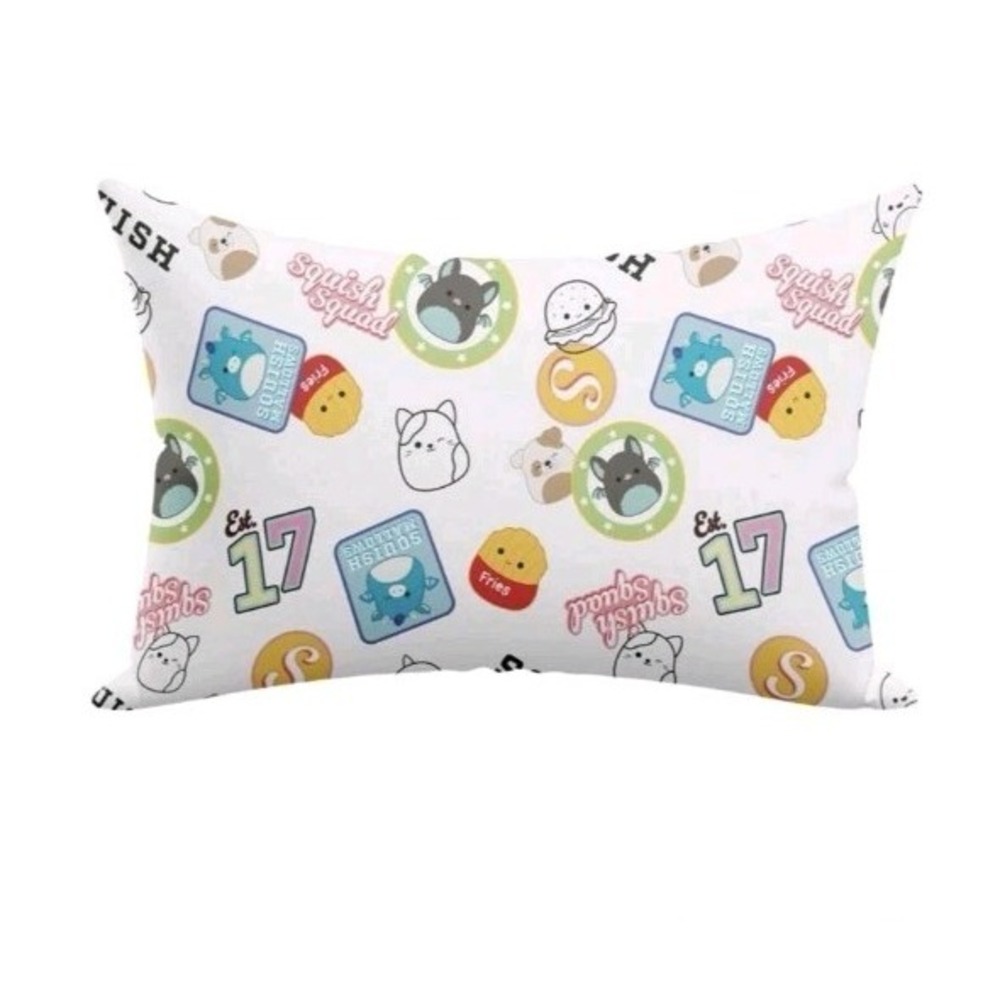 Squish Pillow Squishmallows Squish Squad Pillowcase Original Soft.Kidcore Lot 2